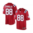 Youth Nike New England Patriots #88 Scott Chandler Red Alternate NFL Jersey