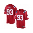 Youth Nike New England Patriots #93 Lawrence Guy Elite Red Alternate NFL Jersey