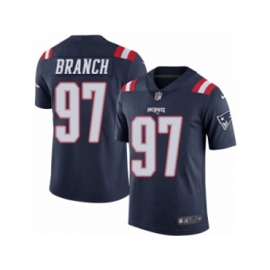 Youth Nike New England Patriots #97 Alan Branch Limited Navy Blue Rush NFL Jersey