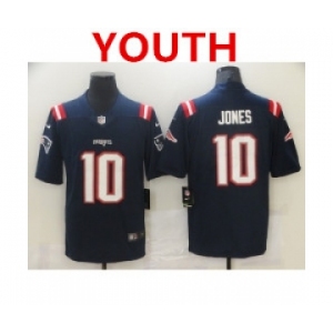 Youth new england patriots #10 mac jones navy 2021 draft vapor limited jersey