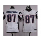 nike youth nfl jerseys New England Patriots #87 Rob Gronkowski white [nike]