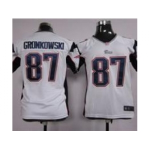 nike youth nfl jerseys New England Patriots #87 Rob Gronkowski white [nike]