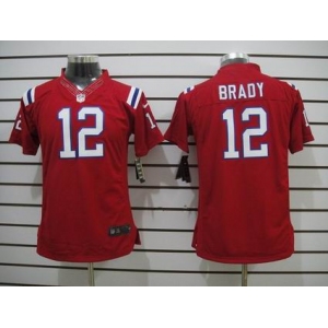 nike youth nfl jerseys new england patriots #12 tom brady red[nike limited]