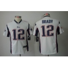 nike youth nfl jerseys new england patriots #12 tom brady white[nike limited]