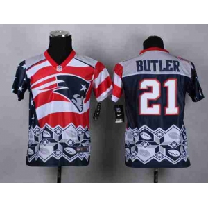 nike youth nfl jerseys new england patriots #21 butler noble fashion[2015 Elite]