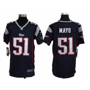 nike youth nfl jerseys new england patriots #51 jerod mayo blue[nike]