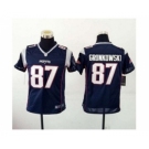 nike youth nfl jerseys new england patriots #87 gronkowski blue[2015 new nike]