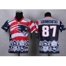 nike youth nfl jerseys new england patriots #87 gronkowski noble fashion[2015 Elite]