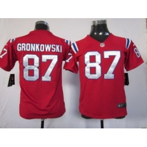 nike youth nfl jerseys new england patriots #87 gronkowski red[nike]