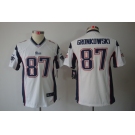 nike youth nfl jerseys new england patriots #87 gronkowski white[nike limited]