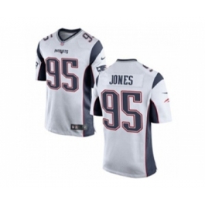 nike youth nfl jerseys new england patriots #95 jones white[nike]