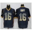 Men Nike St.Louis Rams #16 Jared Goff Drift Fashion Blue Elite Jerseys