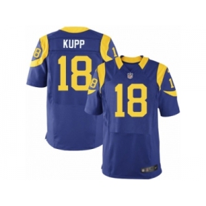 Men's Nike Los Angeles Rams #18 Cooper Kupp Elite Royal Blue Alternate NFL Jersey