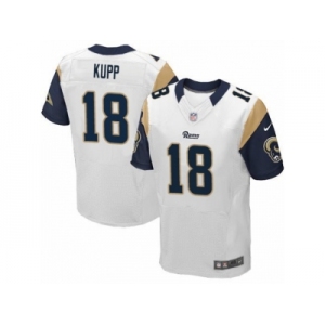 Men's Nike Los Angeles Rams #18 Cooper Kupp Elite White NFL Jersey