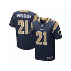Men's Nike Los Angeles Rams #21 Coty Sensabaugh Elite Navy Blue Team Color NFL Jersey