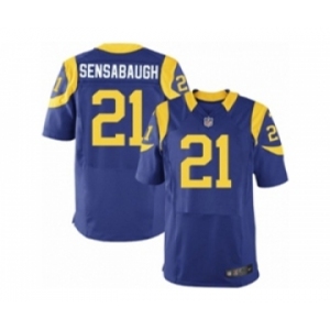 Men's Nike Los Angeles Rams #21 Coty Sensabaugh Elite Royal Blue Alternate NFL Jersey