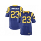 Men's Nike Los Angeles Rams #23 Benny Cunningham Elite Royal Blue Alternate NFL Jersey