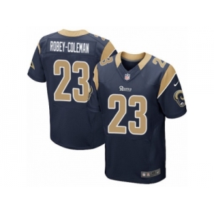 Men's Nike Los Angeles Rams #23 Nickell Robey-Coleman Elite Navy Blue Team Color NFL Jersey