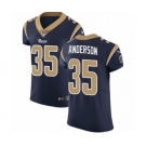 Men's Nike Los Angeles Rams #35 C.J. Anderson Navy Blue Team Color Vapor Untouchable Elite Player NFL Jersey