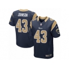 Men's Nike Los Angeles Rams #43 John Johnson Elite Navy Blue Team Color NFL Jersey