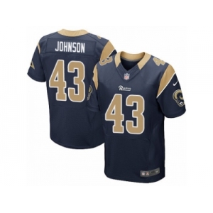 Men's Nike Los Angeles Rams #43 John Johnson Elite Navy Blue Team Color NFL Jersey