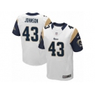 Men's Nike Los Angeles Rams #43 John Johnson Elite White NFL Jersey