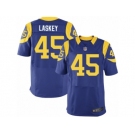 Men's Nike Los Angeles Rams #45 Zach Laskey Elite Royal Blue Alternate NFL Jersey