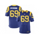 Men's Nike Los Angeles Rams #69 Cody Wichmann Elite Royal Blue Alternate NFL Jersey