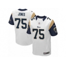 Men's Nike Los Angeles Rams #75 Deacon Jones Elite White NFL Jersey