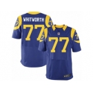 Men's Nike Los Angeles Rams #77 Andrew Whitworth Elite Royal Blue Alternate NFL Jersey