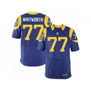 Men's Nike Los Angeles Rams #77 Andrew Whitworth Elite Royal Blue Alternate NFL Jersey