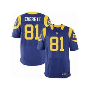 Men's Nike Los Angeles Rams #81 Gerald Everett Elite Royal Blue Alternate NFL Jersey
