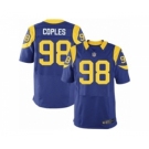 Men's Nike Los Angeles Rams #98 Quinton Coples Elite Royal Blue Alternate NFL Jersey