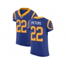 Nike Los Angeles Rams #22 Marcus Peters Royal Blue Alternate Men Stitched NFL Vapor Untouchable Elite Jersey