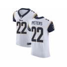 Nike Los Angeles Rams #22 Marcus Peters White Men Stitched NFL Vapor Untouchable Elite Jersey