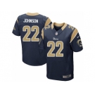 Nike Los Angeles Rams #22 Trumaine Johnson Navy Blue Alternate Men's Stitched NFL Elite Jersey