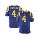 Nike Los Angeles Rams #4 Greg Zuerlein Royal Blue Alternate Men Stitched NFL Elite Jersey