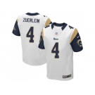 Nike Los Angeles Rams #4 Greg Zuerlein White Men Stitched NFL Elite Jersey