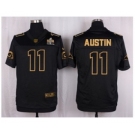 Nike St. Louis Rams #11 Tavon Austin Black Pro Line Gold Collection Jersey(Elite)