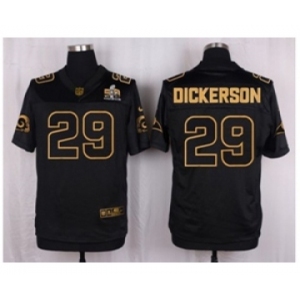 Nike St. Louis Rams #29 Eric Dickerson Black Pro Line Gold Collection Jersey(Elite)