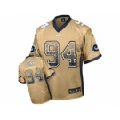 Nike St. Louis Rams #94 Robert Quinn Gold jerseys(Elite Drift Fashion)