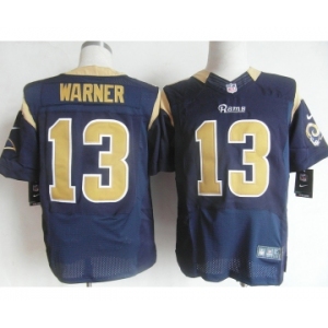 nike nfl jerseys st. louis rams #13 warner blue[Elite]