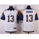 nike nfl jerseys st. louis rams #13 warner white[Elite]