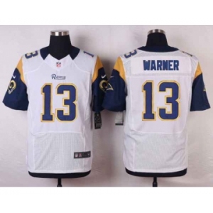nike nfl jerseys st. louis rams #13 warner white[Elite]