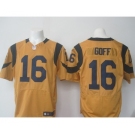 nike nfl jerseys st. louis rams #16 Jared Goff yellow[Elite]