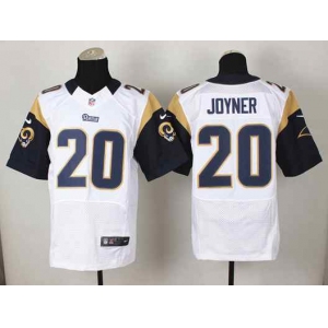 nike nfl jerseys st. louis rams #20 joyner white[Elite]