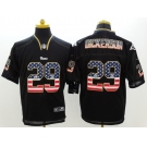 nike nfl jerseys st. louis rams #29 dickerson black[Elite USA flag fashion]