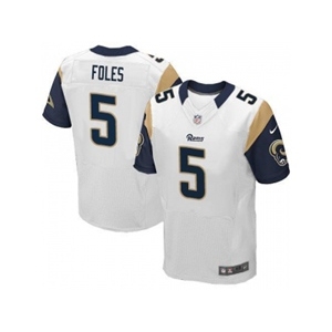 nike nfl jerseys st. louis rams #5 foles white[Elite]