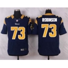 nike nfl jerseys st. louis rams #73 robinson blue[Elite]