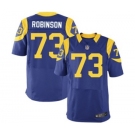 nike nfl jerseys st. louis rams #73 robinson lt.blue[Elite]